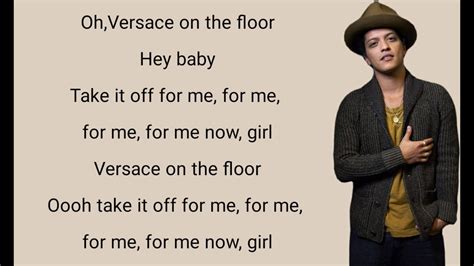 play bruno mars versace on the floor|versace on the floor bruno mars lyrics.